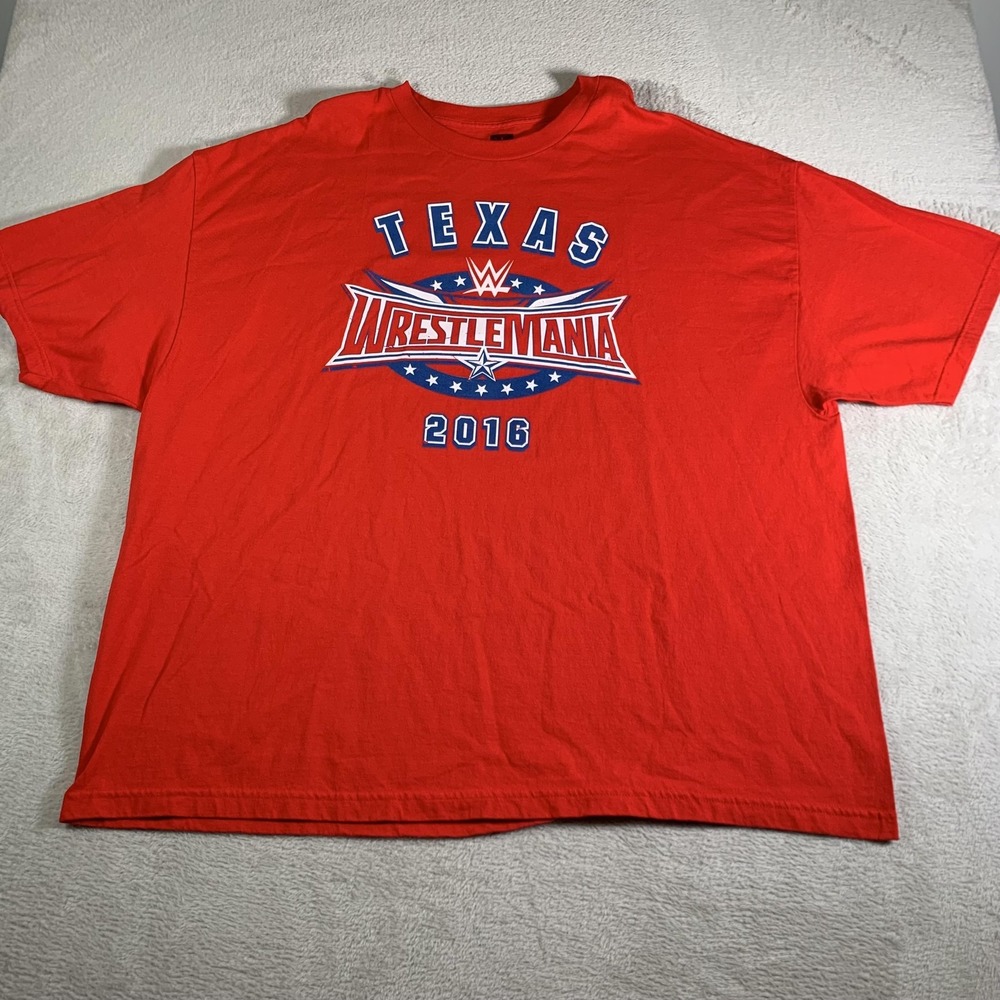 WWE WrestleMania‎ 32 Shirt Mens 4XL Red Texas 2016 Wrestling WWE Fan Tee